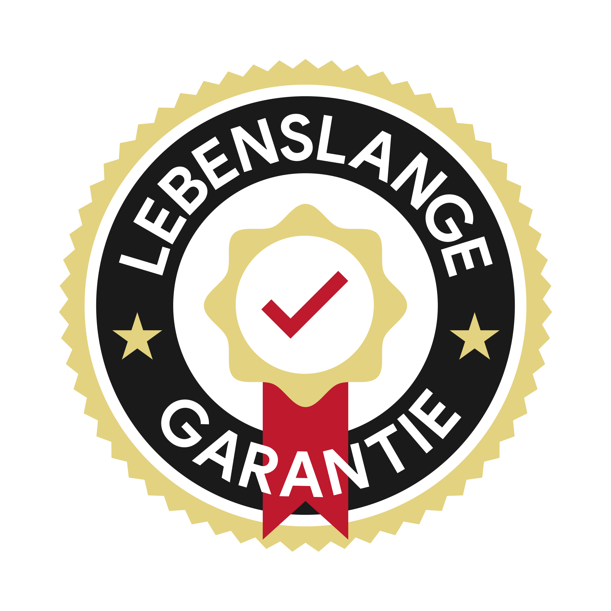 Lebenslange Garantie